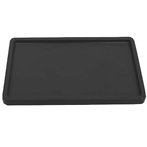 Bandeja Retangular 30x18cm Preto - 01 unidade - Só Boleiras - Rizzo Embalagens