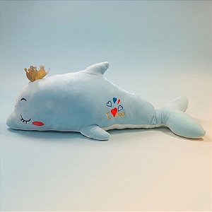 Golfinho de Pelúcia - Azul - 75cm - 1 unidade - Rizzo