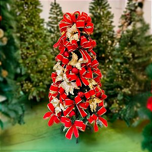 Kit Decoração para Árvore de Natal de 2,10m - Vermelho - 1 unidade - Rizzo