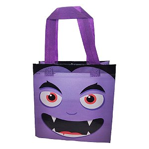 Sacola de Plástico de Halloween - Vampiro - 19x20x9cm - 1 unidade - Rizzo
