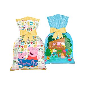Sacola Plástica - Peppa Pig Clássica - 8 unidades - Regina - Rizzo