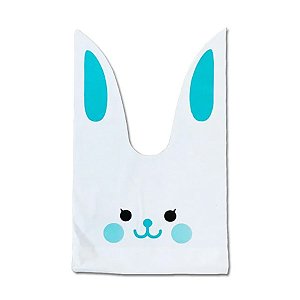 Sacola Coelho Azul G 16x29cm  - 10 unidades - Rizzo