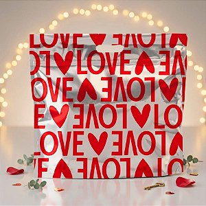 Sacola Metalizada com Zip - Love On Top - 1 unidade - Cromus - Rizzo