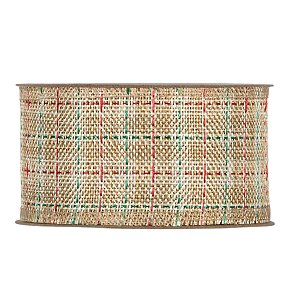 Fita Decorativa - Xadrez Rústico Verde e Vermelho - 6x914cm - 1 unidade - Rizzo