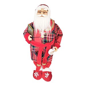 Enfeite de Natal - Papai Noel de Pijama - 46x18x24cm - 1 unidade - Rizzo