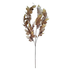 Galho Decorativo - Folhas Secas Amareladas - 103cm - 1 unidade - Rizzo