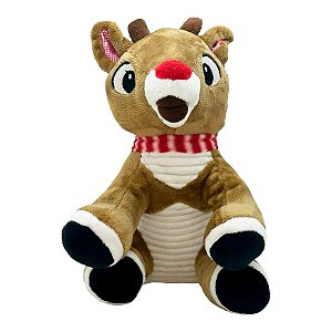 Rena com Cachecol de Pelúcia - 20cm - 1 unidade - RizzoR8 M2 A2 P1