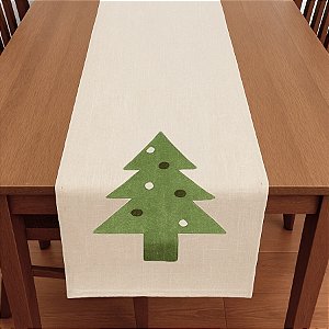 Caminho de Mesa de Natal - Pinheiro Verde - 150cm - 1 unidade - Rizzo