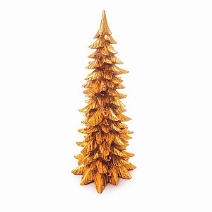 Enfeite de Natal - Pinheiro Dourado - 40cm - 1 unidade - Cromus - Rizzo