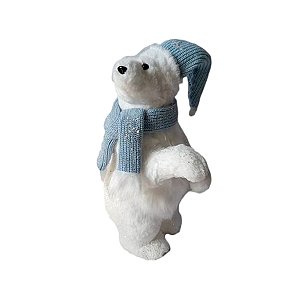 Enfeite de Natal Urso Polar em pé - 49cm  - 1 unidade - Rizzo