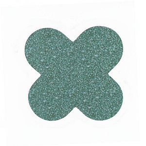 Forminha para doces 4 Pétalas Glitter Verde - 50 unidades -  NC Toys