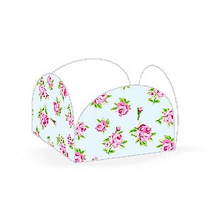 Forminhas para Doces 4 Pétalas Floral Azul 50 unidades NC Toys
