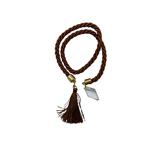 Cordão Decorativo - Marrom Pompom - 32cm - 1 unidade - Rizzo