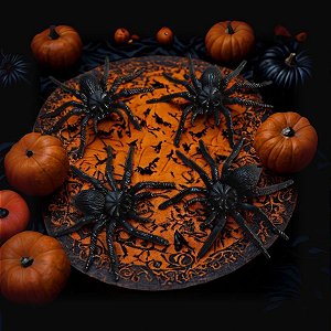 Mini Aranhas de Halloween - 4cm - 12 unidades - Rizzo