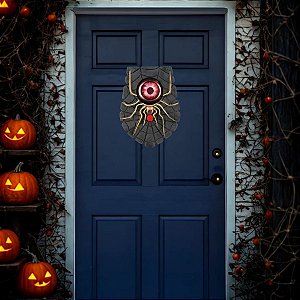 Enfeite Decorativo de Halloween Com Luz e Som - Campainha de Aranha - 17cm - 1 unidade - Cromus - Rizzo