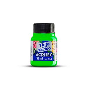 Tinta Fluorescente Para Tecido 37ml - Verde - 1 unidade - Acrilex - Rizzo