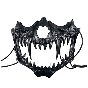 Máscara de Halloween Mandíbula Preta - 1 unidade - Rizzo