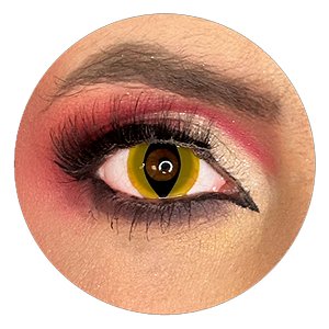 Lente de Contato Colorida Sem Grau - Olhos de Gato - 2 unidades - Popper - Rizzo
