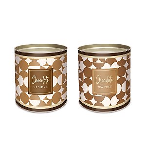 Lata para Doces Rígida - Chocolate Sempre Milis - 1 unidade - Cromus - Rizzo