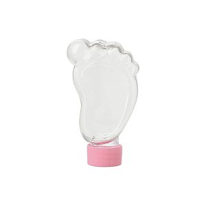 Mini Tubete Lembrancinha Pézinho 10cm - Rosa Bebê - 10 unidades - Rizzo