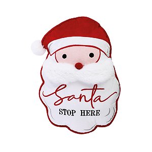 Almofada Noel - Branco, Vermelho - 33x45cm - 1 unidade - Cromus - Rizzo