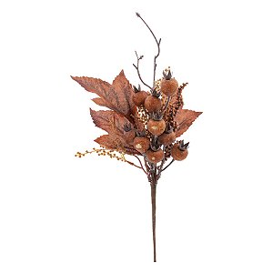Galho Decorativo - Frutinhas Outono - 33cm - 1 unidade - Cromus - Rizzo
