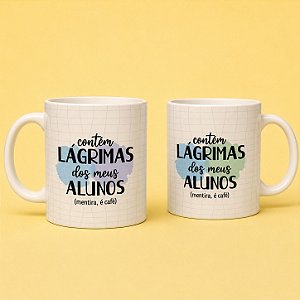 Caneca de Porcelana Lágrimas dos Alunos - 1 unidade - Rizzo