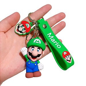 Chaveiro com Alça Verde - Mario Verde - 7cm - 1 unidade - Rizzo