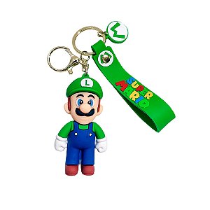 Chaveiro com Alça Verde - Luigi - 7cm - 1 unidade - Rizzo