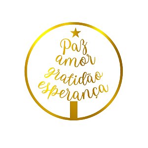 Adesivo "Arvore Dizeres" - Ref 2172 - Hot Stamping - 40 unidades - Stickr - Rizzo