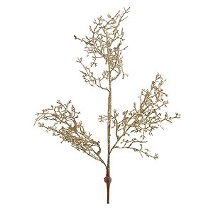 Galho Decorativo - Champagne - 58cm - 1 unidade - Cromus - Rizzo