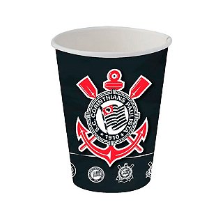 Copo de Papel - Corinthians - 200ml - 8 unidades - Festcolor - Rizzo