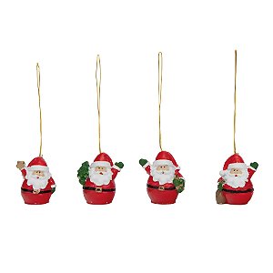 Enfeite Para Pendurar De Natal - Clássico Noel  - 8 unidades - Cromus - Rizzo