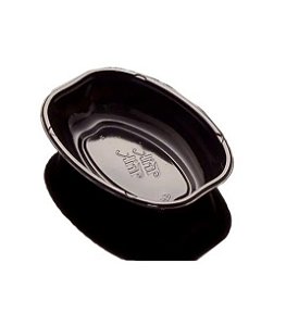 Cumbuca Oval Descartável 10cm Preto 10 unidades Trik Trik