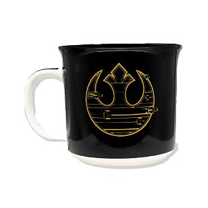 Caneca de Cerâmica Simbolo Star Wars - 350ml - 1 unidade - Zona Criativa - Rizzo