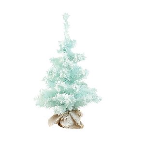 Mini Pinheiro Cotton - Nevado Verde - Base De Juta - 60x30cm - 1 unidade - Cromus - Rizzo
