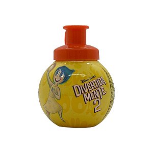 Garrafa Squeeze Bola Divertidamente - Amarela - 250ml - 1 unidade - Rizzo