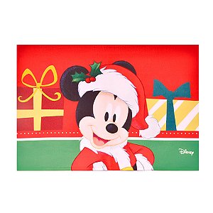 Jogo Americano Retangular de Natal - Mickey - 48x33cm - 1 unidade - Cromus - Rizzo
