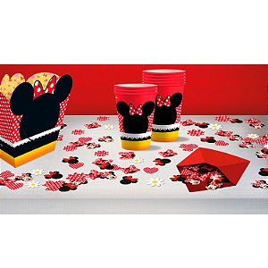 Cubo Decorativo Festa Minnie - 03 unidades - Regina -  Festas