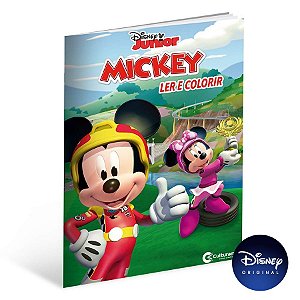 Livro Para Ler e Colorir Mickey Sobre Rodas - 01 Unidade - Culturama - Rizzo
