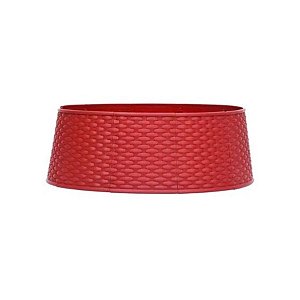 Saia Rígida Desmontavel Para Árvore De Natal - Vermelho - 65cm - 1 unidade - Cromus - Rizzo