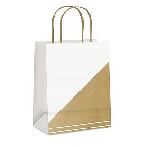 Sacola de Papel 26x19,5x9,5cm - Pretty List Kraft - 10 unidades - Cromus - Rizzo