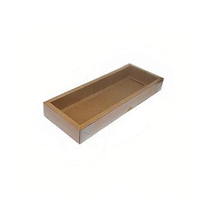 Caixa de PVC N12 Kraft 33,5x12x3,7- 5 un - Assk Rizzo Confeitaria