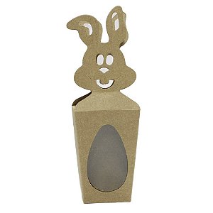 Caixa Coelho - Kraft - 6 x 10 x 4 cm - 10 un - Assk Rizzo
