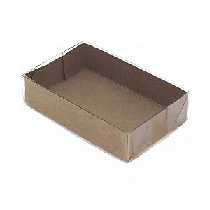 Caixa Transparente de Acetato Kraft - Ref.CH-14 - 15,5x11,8x3 - 20 unidades - CAC