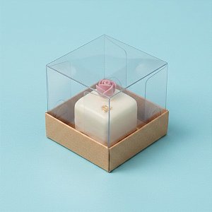 Caixa Mini Bolo PP (4cm x 4cm x 4cm) Kraft - 10 unidades - Assk - Rizzo