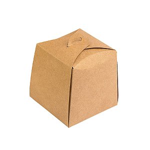 Caixa Panetone Kraft Fechado 100g 10x10x10 com 10 un Assk