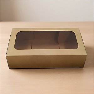 Caixa Envelope Diamantado - Kraft -7,5X14,5X4,0cm -10 unidades - Crystal - Rizzo Confeitaria