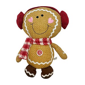 Enfeite de Natal - Boneco Ginger Sentado - 23cm - 1 unidade - Rizzo - Rizzo
