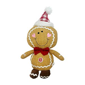 Enfeite de Natal - Boneco Ginger Sentado - 28cm - 1 unidade - Rizzo - Rizzo